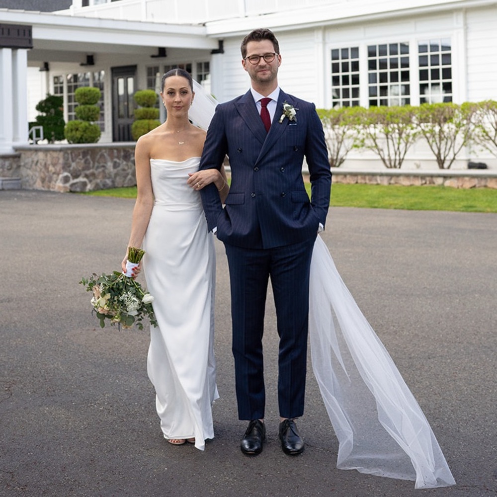 Jenny Yoo Viviana Wedding Dress - Ivory Luxe Satin (size 0)
